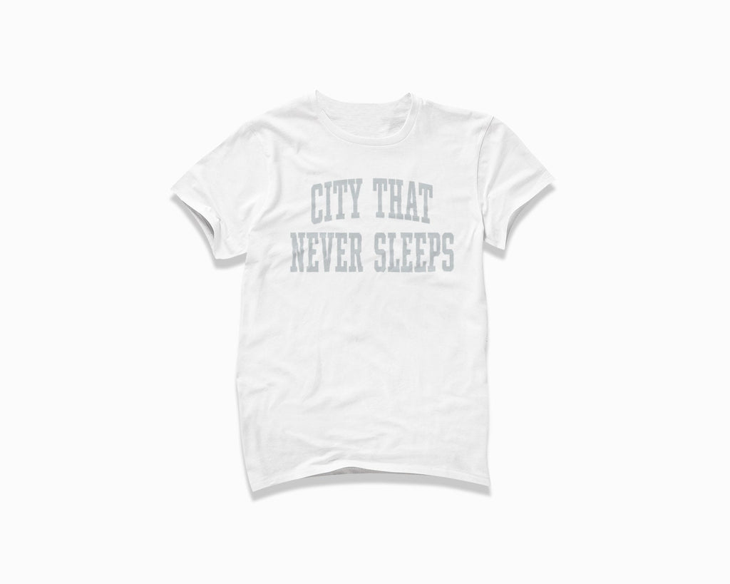 City That Never Sleeps Shirt - White/Grey