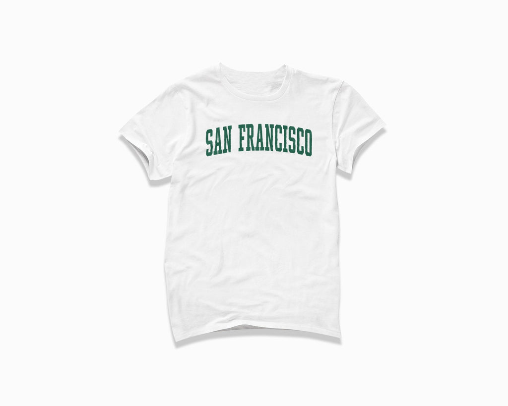 San Francisco Shirt - White/Forest Green