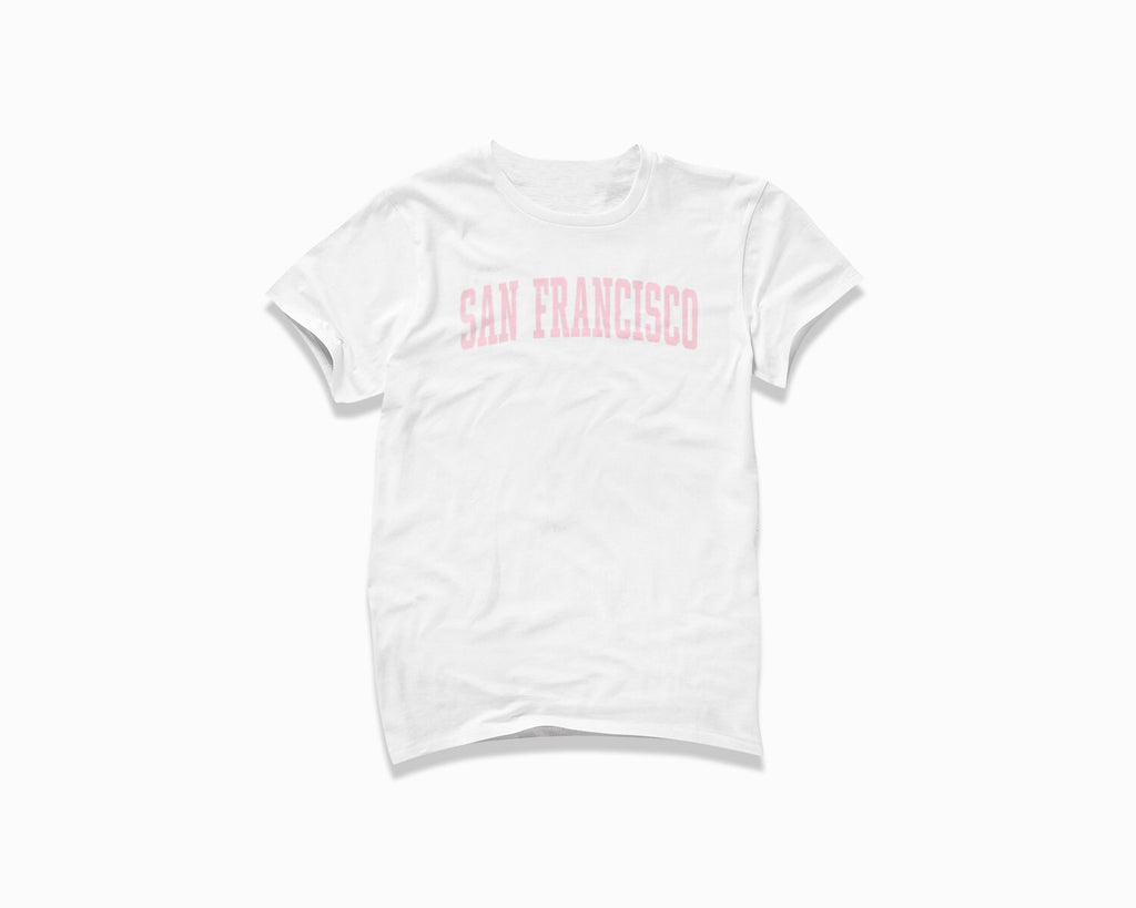 San Francisco Shirt - White/Light Pink