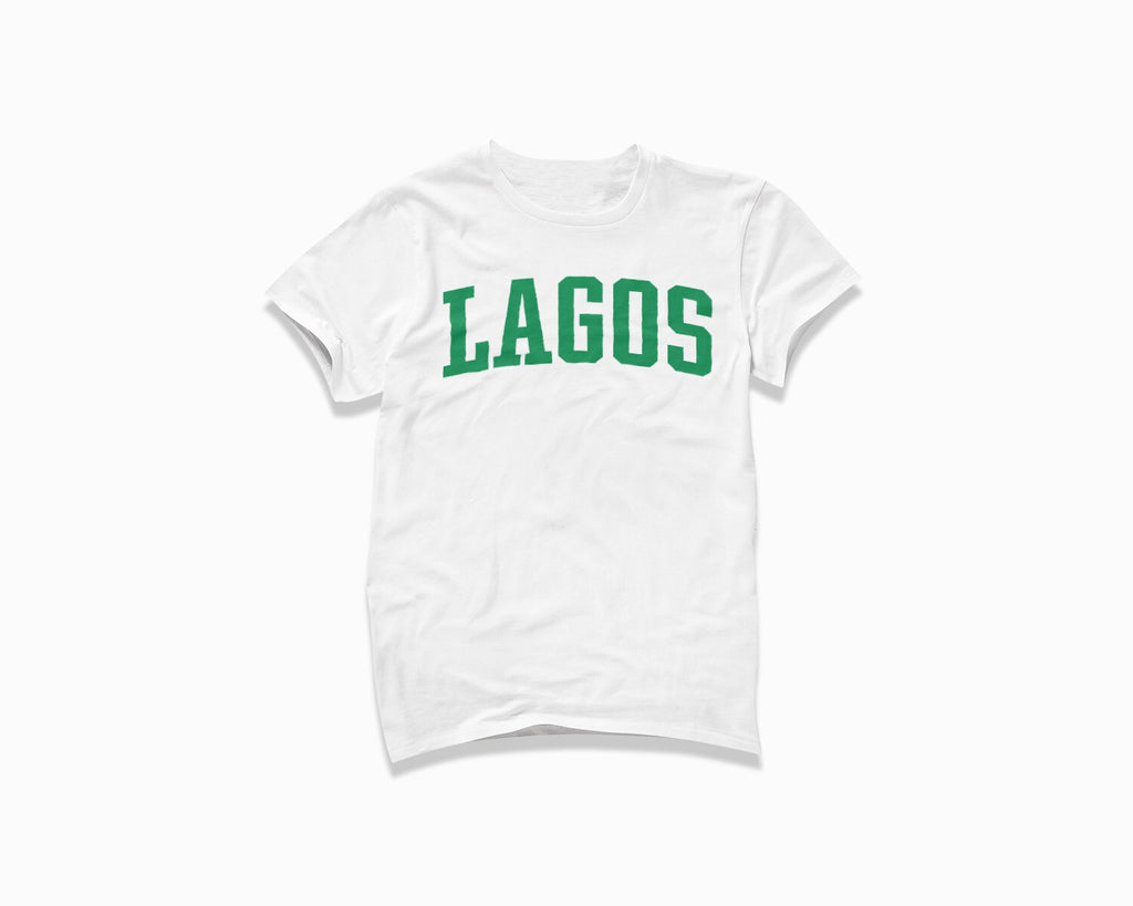 Lagos Shirt - White/Kelly Green