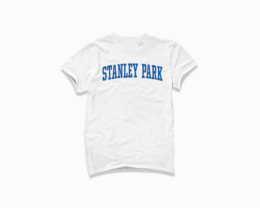 Stanley Park Shirt - White/Royal Blue