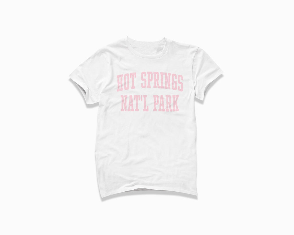 Hot Springs National Park Shirt - White/Light Pink
