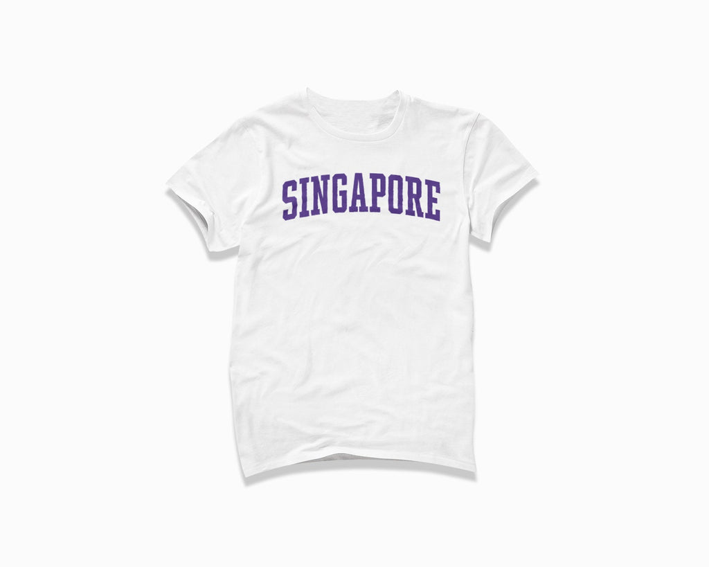 Singapore Shirt - White/Purple