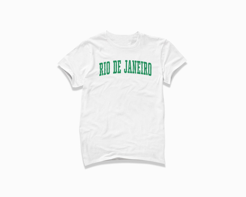 Rio De Janeiro Shirt - White/Kelly Green