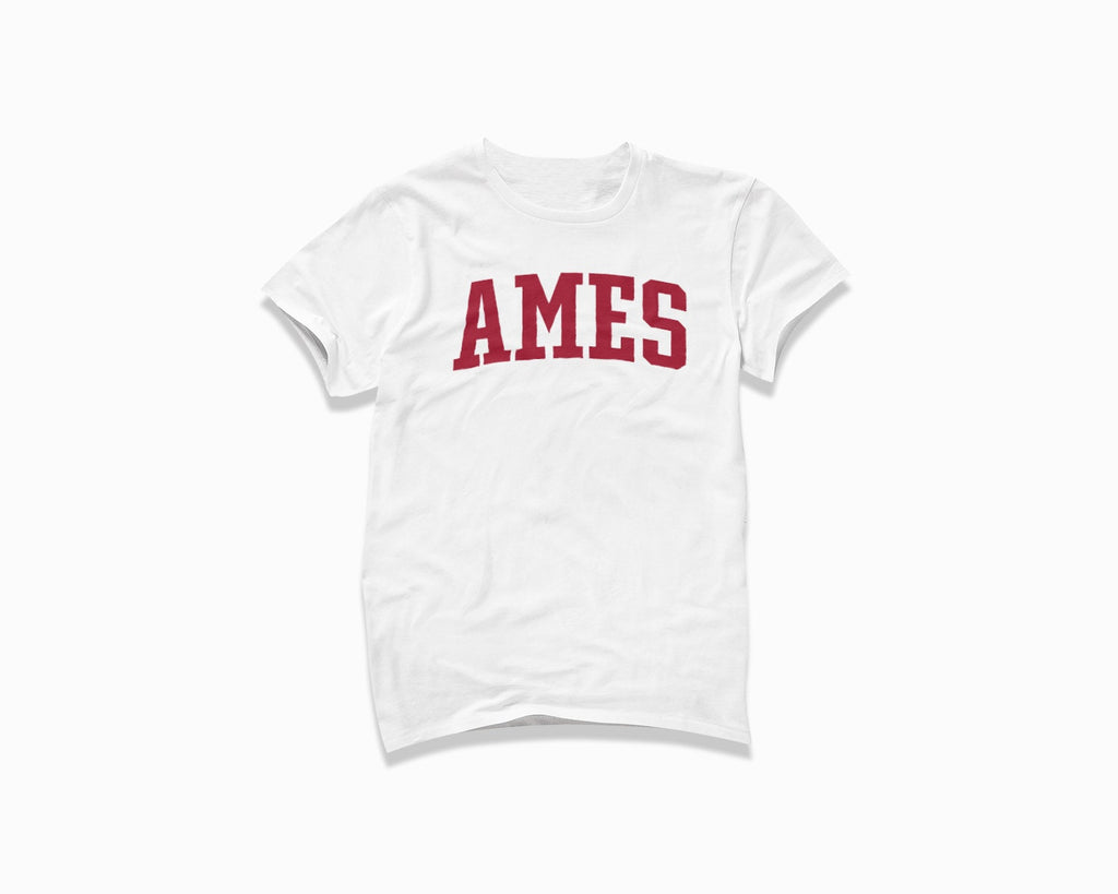 Ames Shirt - White/Crimson