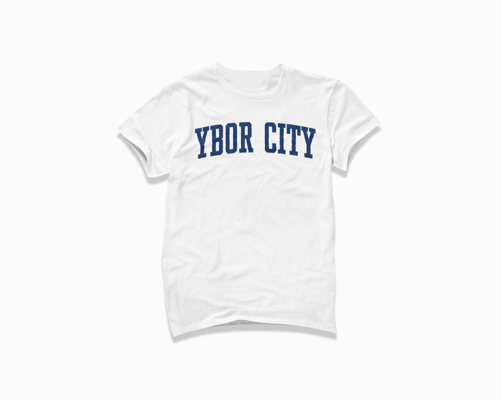 Ybor City Shirt - White/Navy Blue
