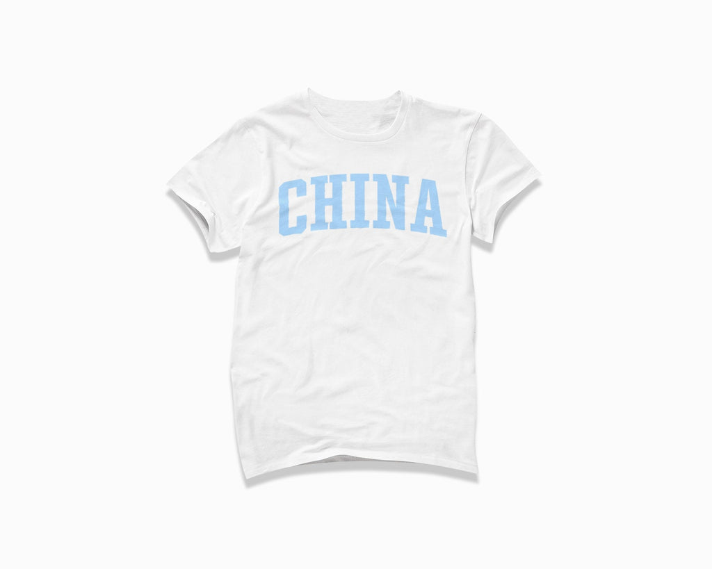 China Shirt - White/Light Blue