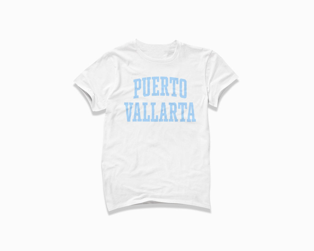 Puerto Vallarta Shirt - White/Light Blue