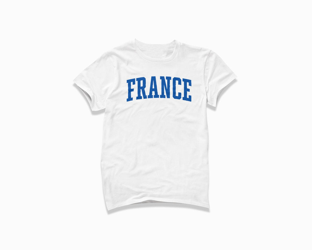 France Shirt - White/Royal Blue