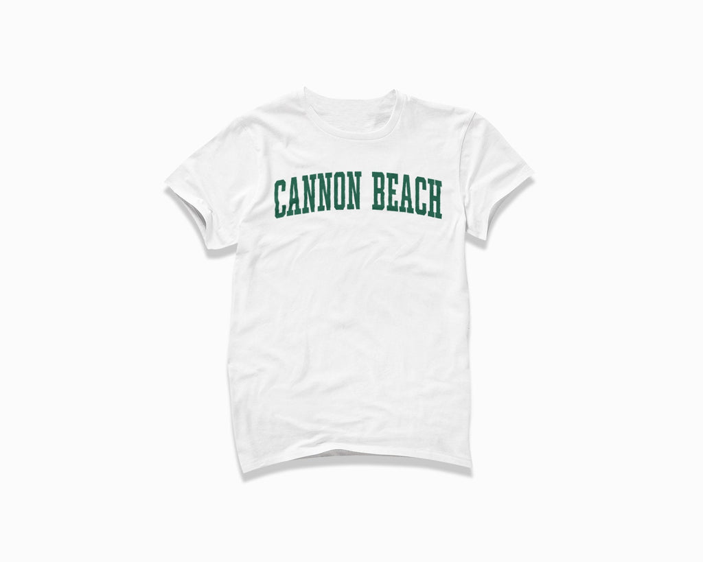 Cannon Beach Shirt - White/Forest Green
