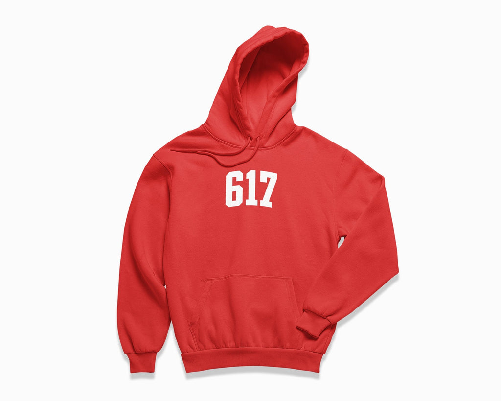 617 (Boston) Hoodie - Red