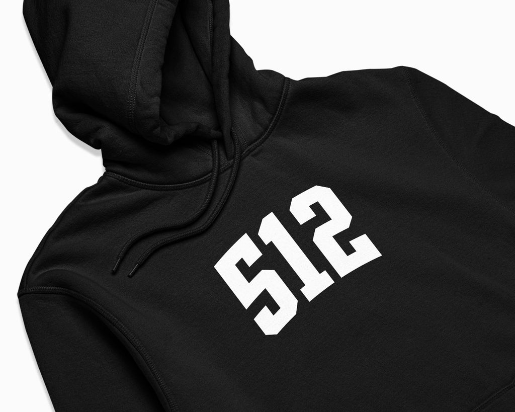 512 (Austin) Hoodie - Black