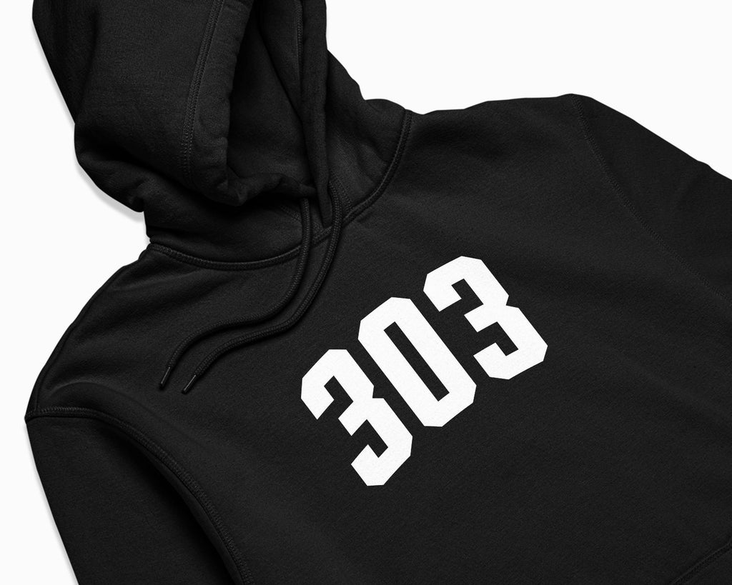 303 (Denver) Hoodie - Black