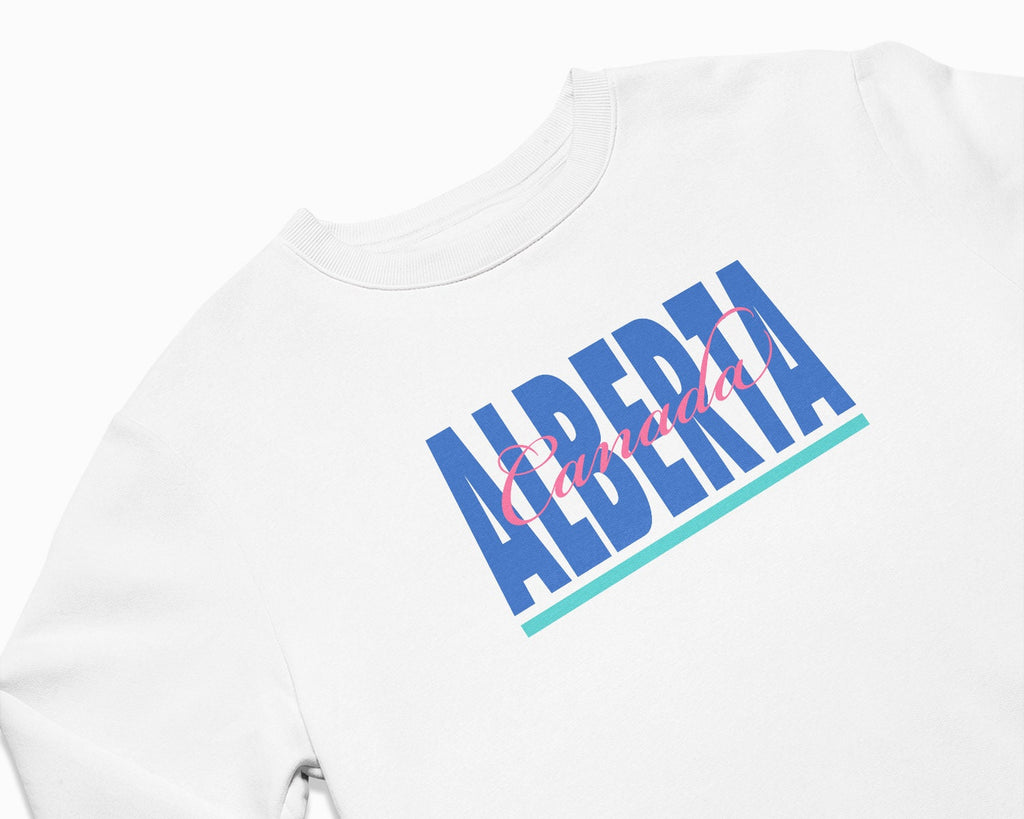 Alberta Signature Crewneck Sweatshirt - White