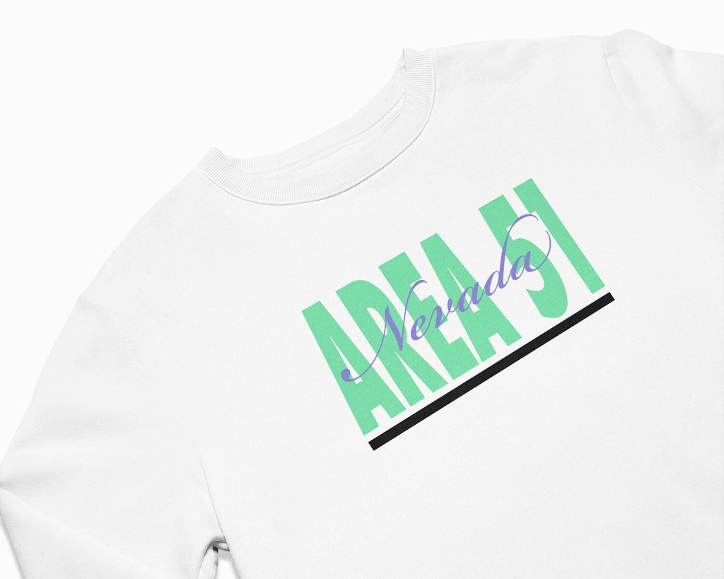 Area 51 Signature Crewneck Sweatshirt - White
