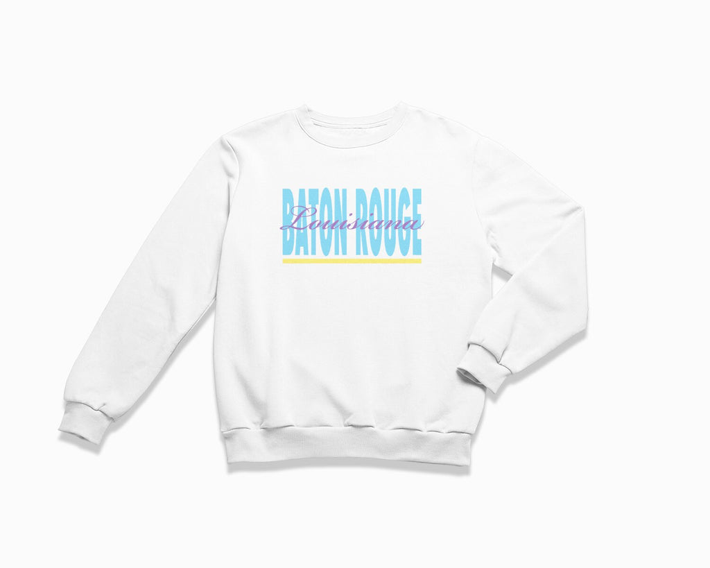 Baton Rouge Signature Crewneck Sweatshirt - White