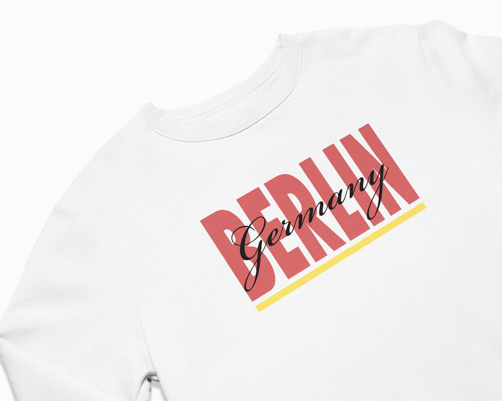 Berlin Signature Crewneck Sweatshirt - White