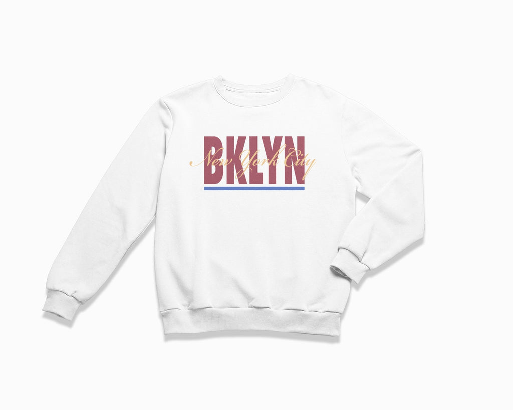 BKLYN Signature Crewneck Sweatshirt - White