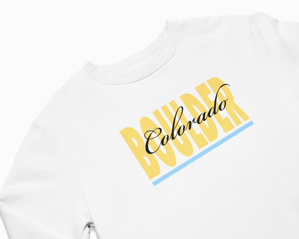 Boulder Signature Crewneck Sweatshirt - White