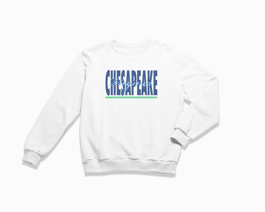 Chesapeake Signature Crewneck Sweatshirt - White