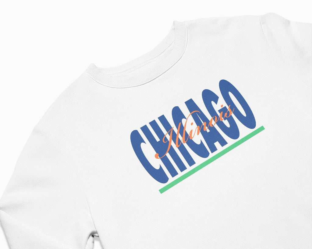 Chicago Signature Crewneck Sweatshirt - White