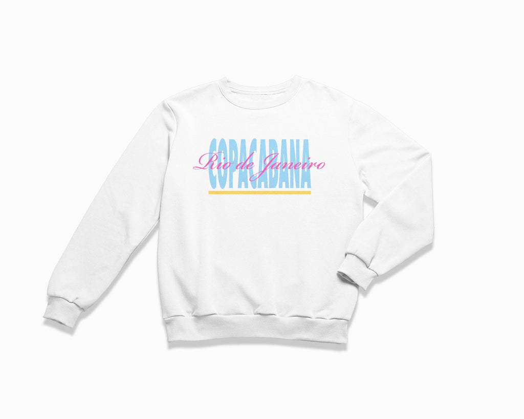 Copacabana Signature Crewneck Sweatshirt - White