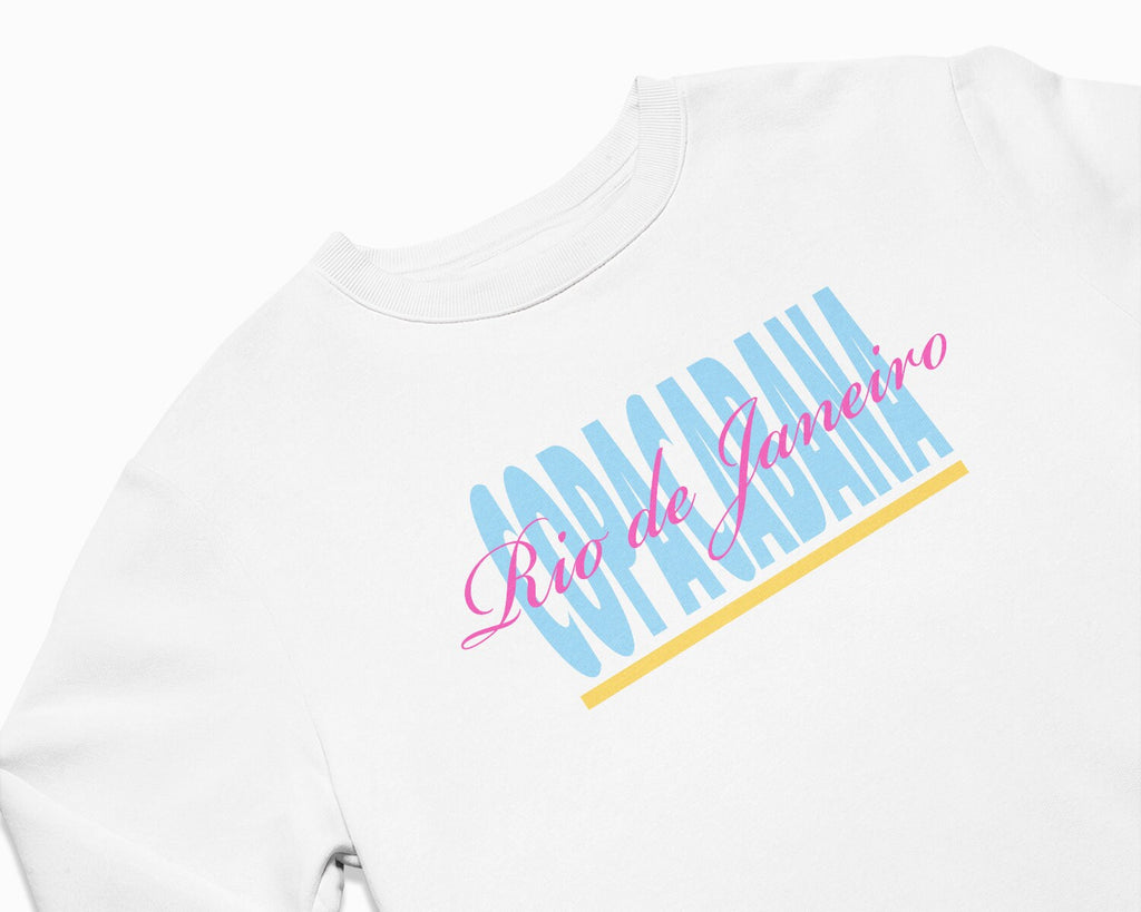 Copacabana Signature Crewneck Sweatshirt - White