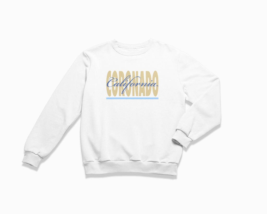 Coronado Signature Crewneck Sweatshirt - White