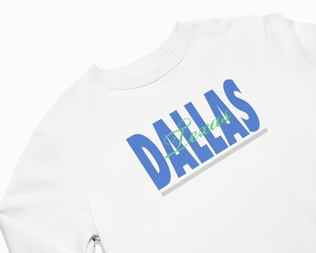 Dallas Signature Crewneck Sweatshirt - White