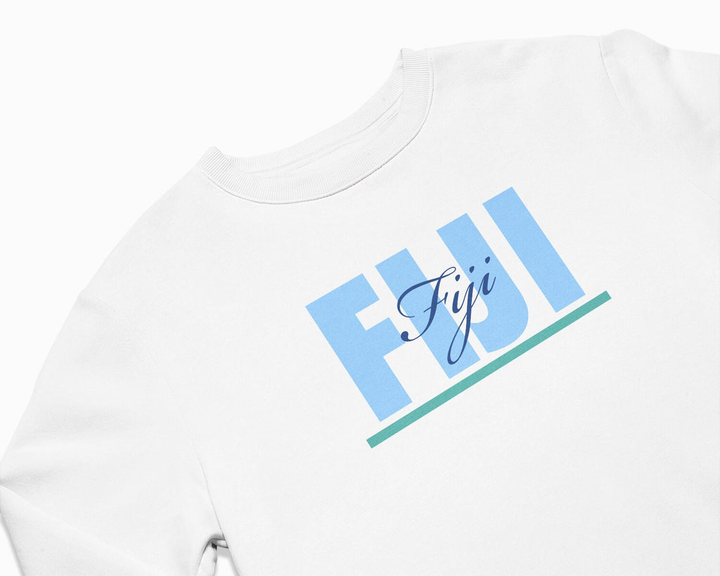 Fiji Signature Crewneck Sweatshirt - White