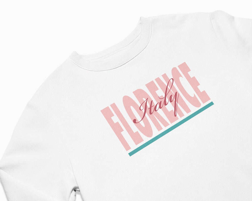 Florence Signature Crewneck Sweatshirt - White