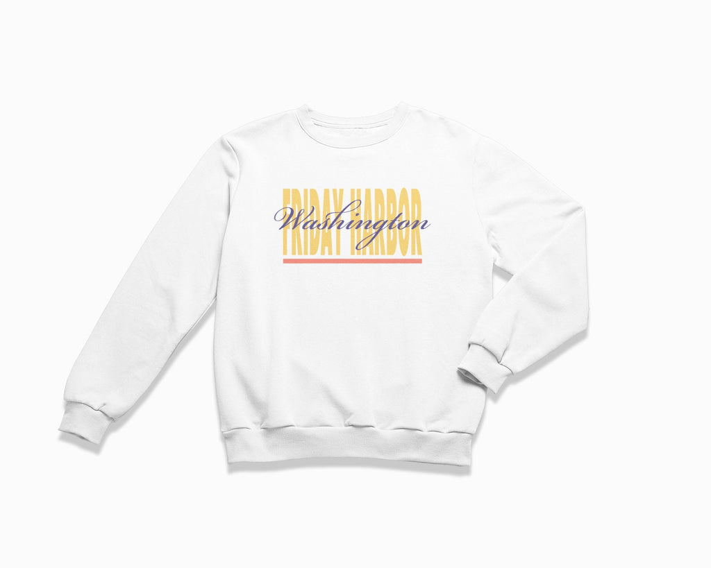 Friday Harbor Signature Crewneck Sweatshirt - White