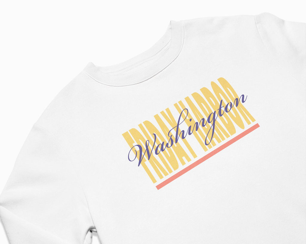 Friday Harbor Signature Crewneck Sweatshirt - White