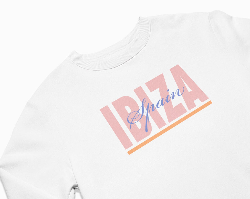 Ibiza Signature Crewneck Sweatshirt - White