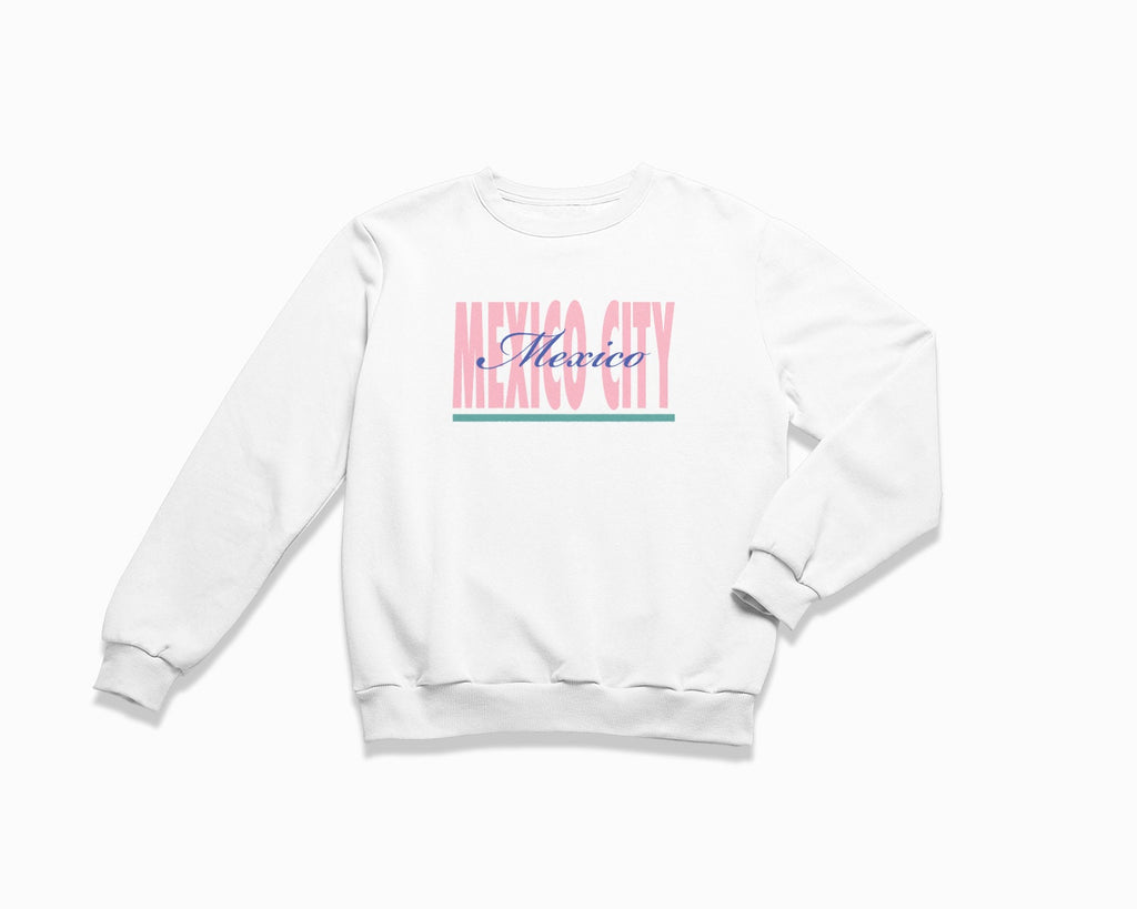 Mexico City Signature Crewneck Sweatshirt - White