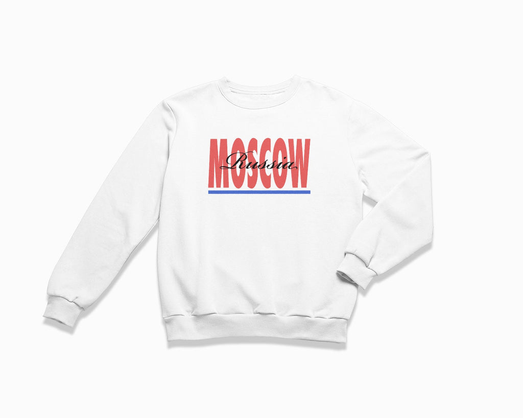 Moscow Signature Crewneck Sweatshirt - White