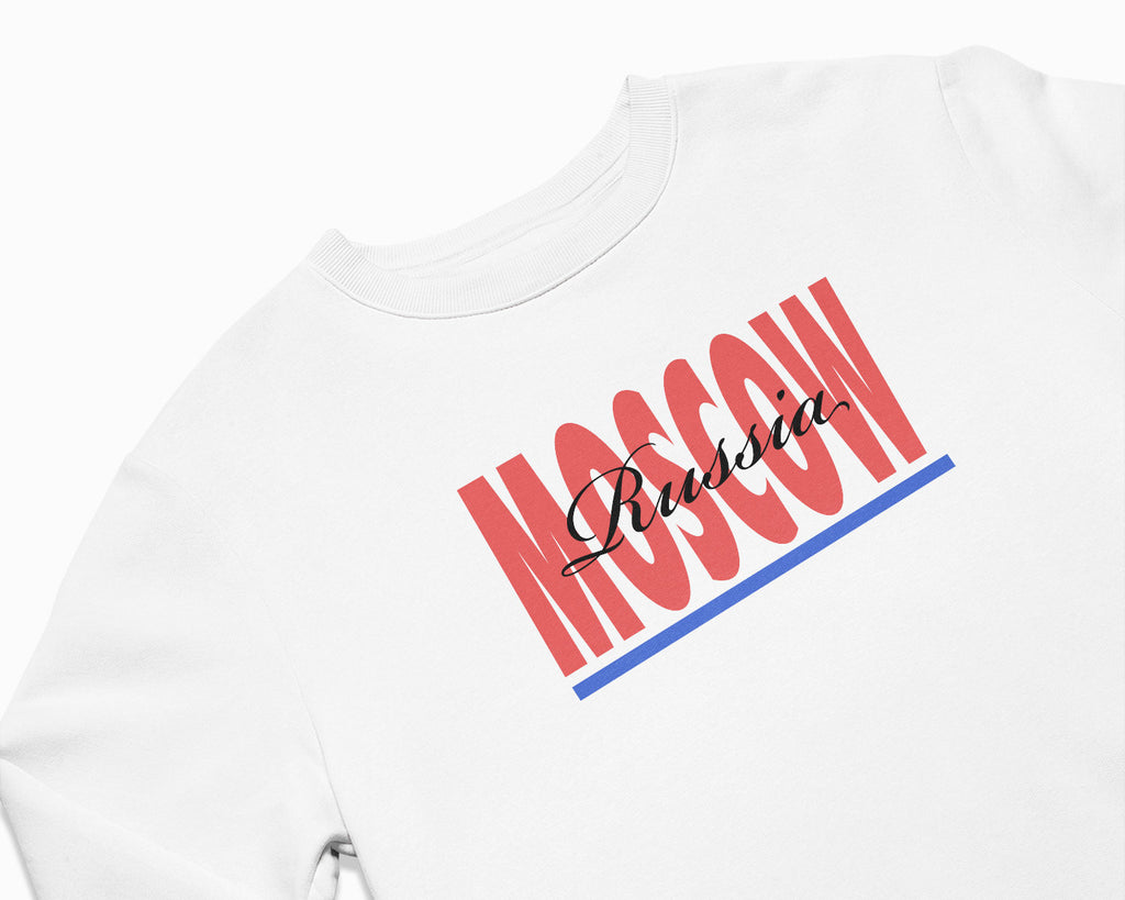 Moscow Signature Crewneck Sweatshirt - White