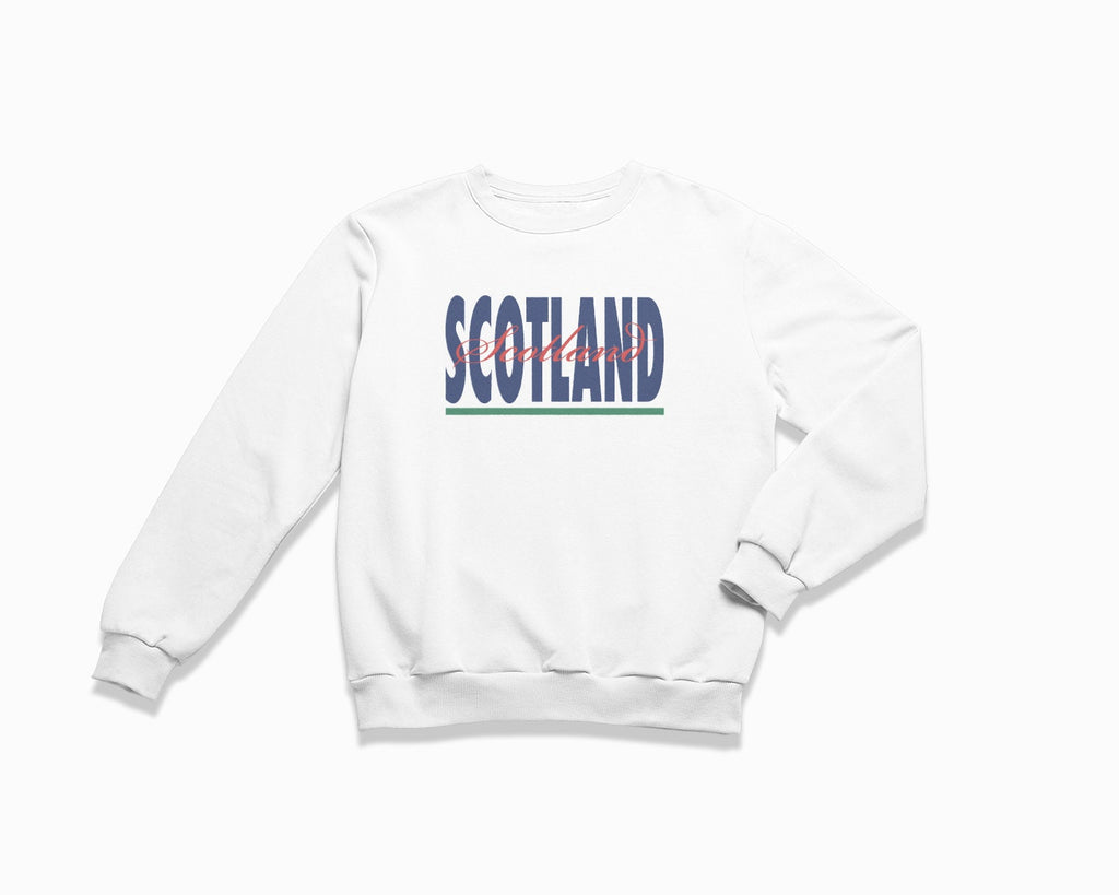 Scotland Signature Crewneck Sweatshirt - White