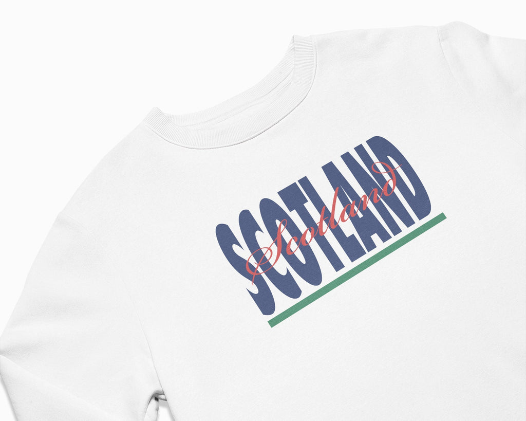 Scotland Signature Crewneck Sweatshirt - White