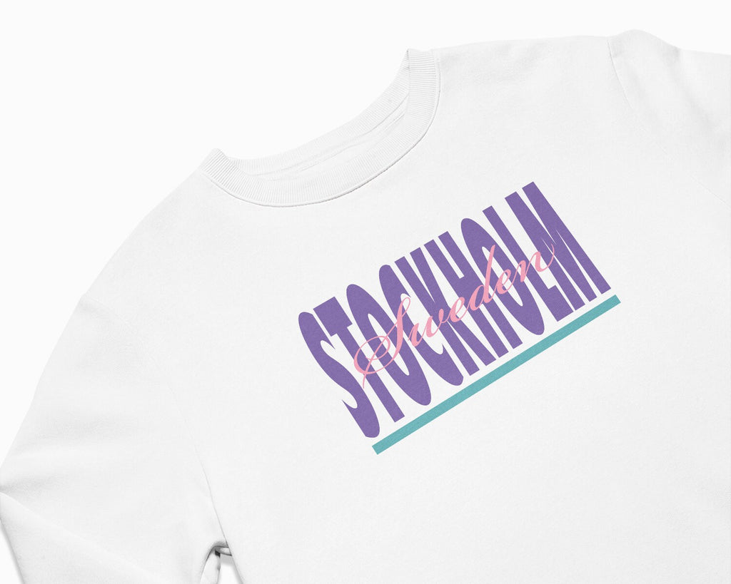 Stockholm Signature Crewneck Sweatshirt - White