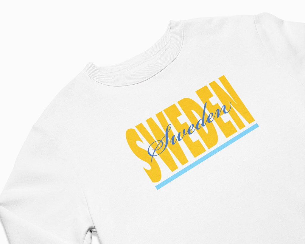 Sweden Signature Crewneck Sweatshirt - White