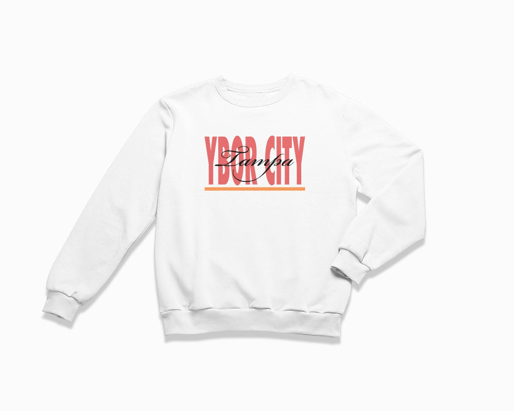 Ybor City Signature Crewneck Sweatshirt - White