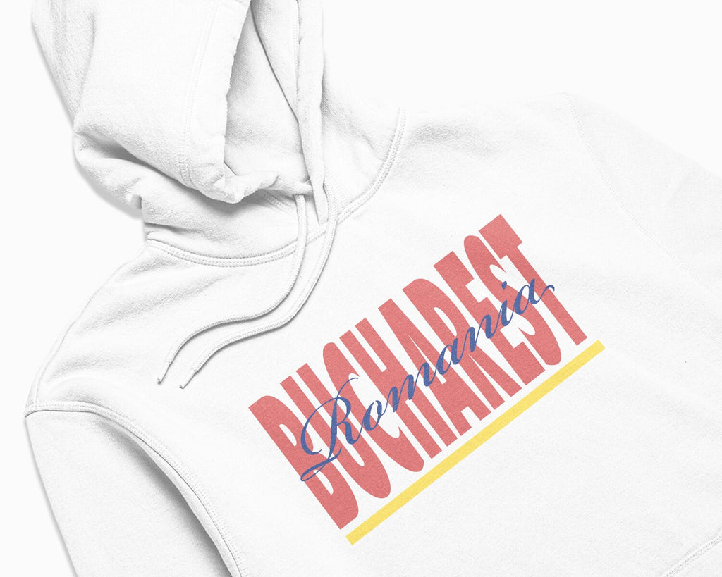 Bucharest Signature Hoodie - White