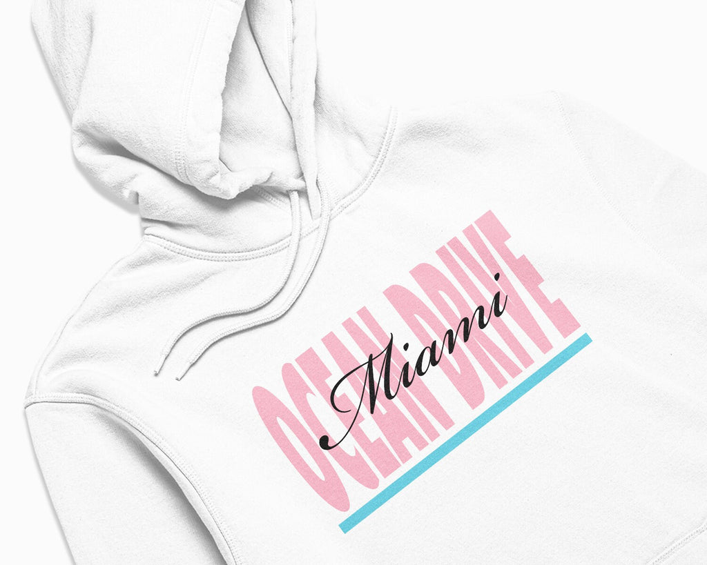 Ocean Drive Signature Hoodie - White