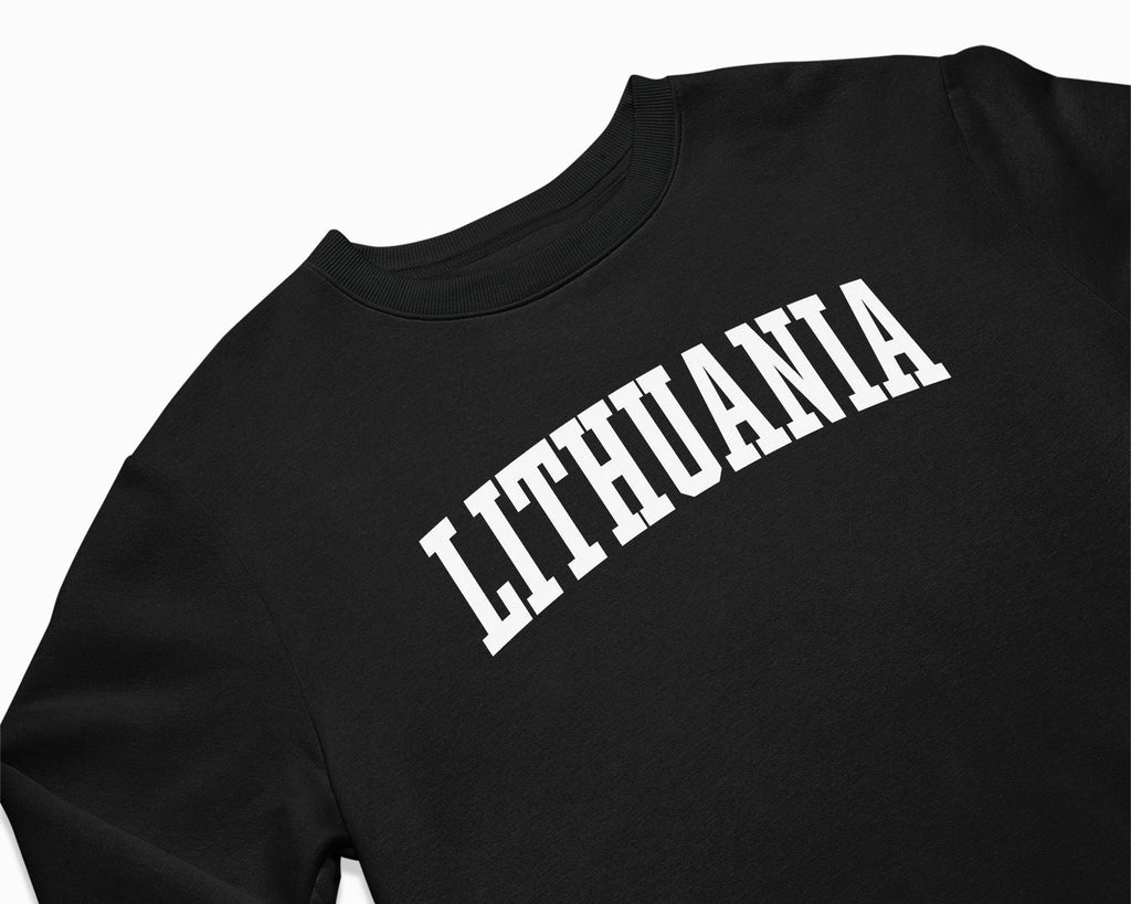 Lithuania Crewneck Sweatshirt - Black