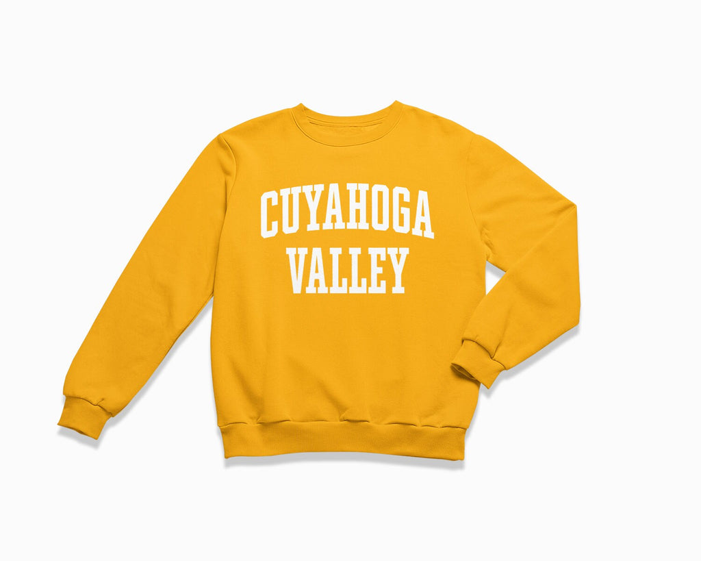 Cuyahoga Valley Crewneck Sweatshirt - Gold