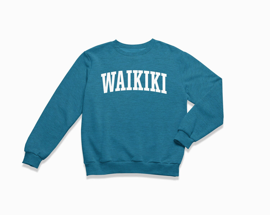 Waikiki Crewneck Sweatshirt - Heather Deep Teal
