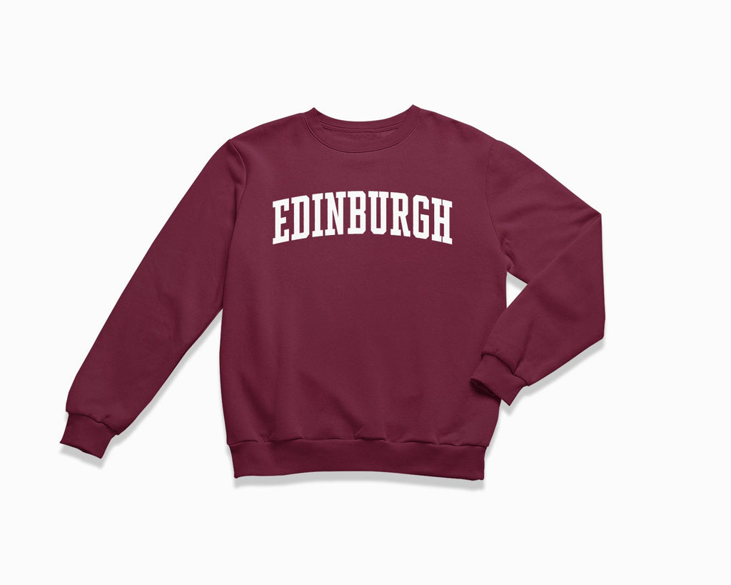 Edinburgh Crewneck Sweatshirt - Maroon