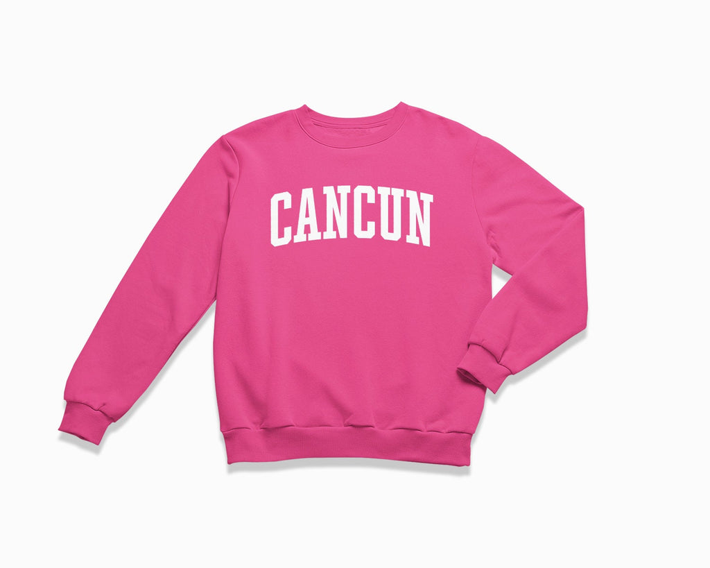 Cancun Crewneck Sweatshirt - Fuchsia