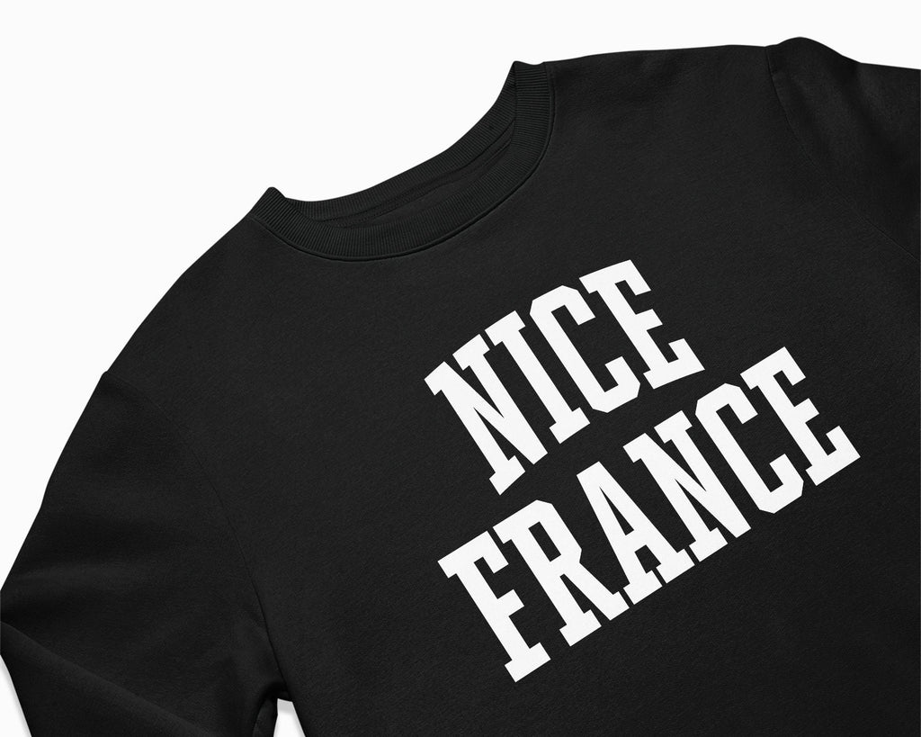 Nice France Crewneck Sweatshirt - Black